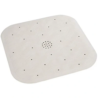 Immagine di Maximex Tappeto doccia in gomma naturale beige, con ventose sul lato inferiore, lavabile lavatrice A 40 C, dimensioni (L x P): 45 1,6 cm