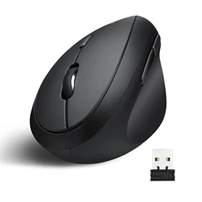 Immagine di Perixx PERIMICE 619 Mouse ergonomico Bluetooth® Nero 1000 dpi, 1600 2400 dpi Pulsanti silenziosi