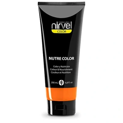 Immagine di Maschera professionale Nirvel NUTRE COLOR FLUOR Mandarino 200 mL colorazione temporanea nutrizione e luminosità