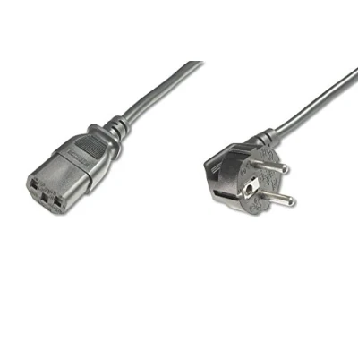 Immagine di Cavo IEC Digitus [1x Spina schuko 1x Presa C13] 1.80 m Nero