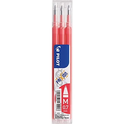 Immagine di Pilot Pen 2261019F Penna roller Frixion Ball, spessore 0,7 mm, corallo, cancellabile, 3 pezzi