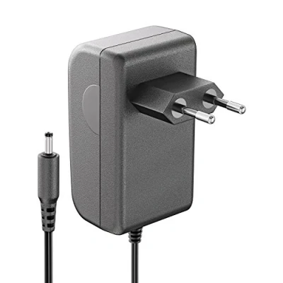Immagine di ledscom.de Alimentatore LED 24W per sistema plug in ATOM, spina, 24V DC, nero, IP20, trasformatore, spina di rete, adattatore trasformatore LED, cavo driver
