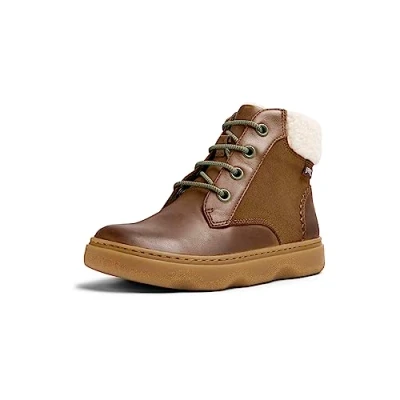Immagine di Camper Kiddo KIDS Stivaletti stringati per bambini, Taglia: 30, Medium brown Pelle e tessuto