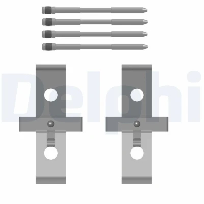 Immagine di DELPHI LX0793 Kit accessori, Pastiglia freno AUDI: TT Coupe