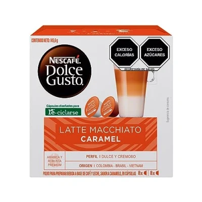 Immagine di 48 Capsule Nescafe Dolce Gusto Latte Macchiato Caramel