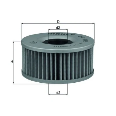 Immagine di MAHLE ORIGINAL OX 802 filtro olio Cartuccia