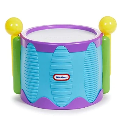 Immagine di Little Tikes Tap A Tune Tamburo, 2 Modi di Giocare, Ottimo Come Primo Strumento, Ottimizza la Coordinazione Occhio Mano e Favorisce lo Sviluppo Motorio