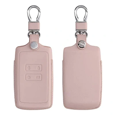 Immagine di kwmobile Cover Copri Chiave Compatibile con Renault 4 tasti Smart Key (solo Keyless Go) Guscio Coprichiave Protettivo Vera Pelle Porta Chiavi Macchina e Custodia Protettiva