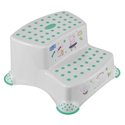 Immagine di keeeper Scaletta a due Gradini Peppa Pig, Da 18 Mesi 10 Anni circa, Funzione Antiscivolo, Igor, Grigio