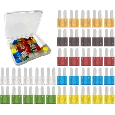 Immagine di Gebildet 35pcs 12V 24V Micro2 Set di Fusibili per Auto,Fusibili a Lama 5A/7.5A/10A/15A/20A/25A/30A(Ciascuno 5pcs) con 1pc Estrattore Fusibile Auto, Camion, SUV