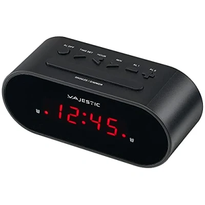 Immagine di Majestic SVE 235 Sveglia digitale display LED, doppio allarme, snooze, nero