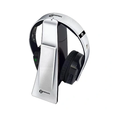 Immagine di Geemarc CL7400 OPTI TV Cuffie auricolari Senza fili (via radio) Argento/Nero archetto leggero, regolazione del volume