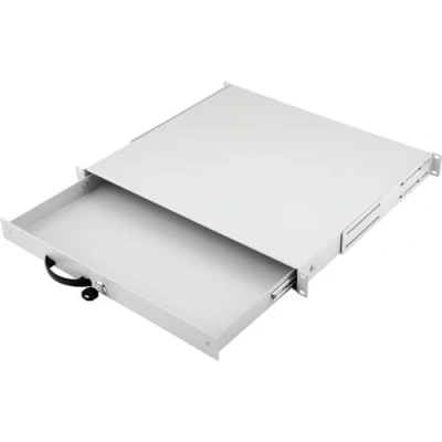 Immagine di Equip Cassetto 19&quot; per armadi Server 1U, chiudibile a Chiave, Grigio
