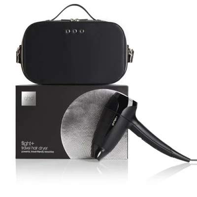 Immagine di ghd Flight+ Asciugacapelli Da Viaggio con pochette (Nero)