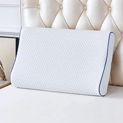 Immagine di Cuscino Memory Foam 40x60cm Letto Ortopedico, Guanciali in Guanciale Ergonomico per Dolori al Collo, Antiacaro Antibatterico Cervicale Dormire Federa Lavabili