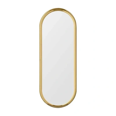 Immagine di Specchio AYTM Angui, colore oro, altezza 78 cm, vetro, acciaio