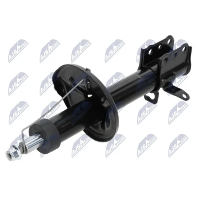 Immagine di NTY A MZ 037 Ammortizzatore Assale posteriore Dx pressione del gas doppio tubo tipo McPherson Spina superiore, Collare inferiore