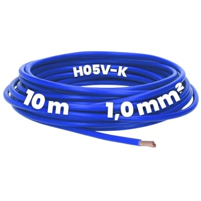 Immagine di 10 m Kalitec cavo di cablaggio flessibile in PVC, m, H05V K, 1 mm², flessibile, singolo da mm2, a filo singolo, commutazione