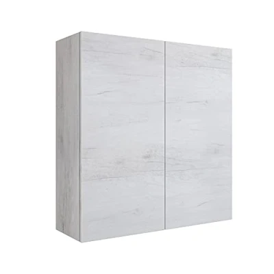 Immagine di MaMa Store ERA Pensile Doppio 2 ante e sistema di apertura push and pull, Laminato, QUERCIA BIANCO L. 68 X P. 22 H. 71 Cm