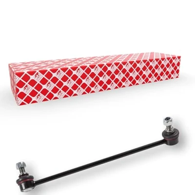 Immagine di febi BILSTEIN 34657 Bielletta barra stabilizzatrice Assale anteriore Sx 322 M12 x 1,25 Plus con dado autobloccante Acciaio nero