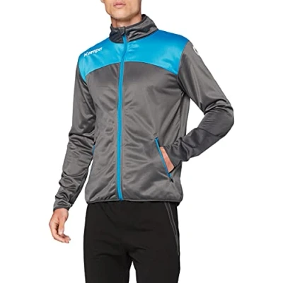 Immagine di Kempa Emotion 2.0 Poly Jacket, Felpa Uomo, Antracite/Blu (Anthra/kempablue), 164