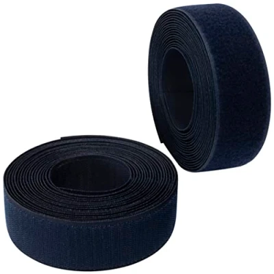 Immagine di Aerzetix C65982 Nastro/rotolo di scratch 40mm 5 metri auto aggrappante organizer/fermacavo striscia aggancio sacchetto indumento cinghia colore: blu scuro in poliammide e poliestere