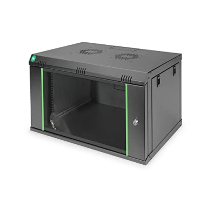 Immagine di Digitus DN 19 07 U EC SW Armadio rack da parete (L x A P) 600 416 450 mm 7 Nero (RAL 9005)