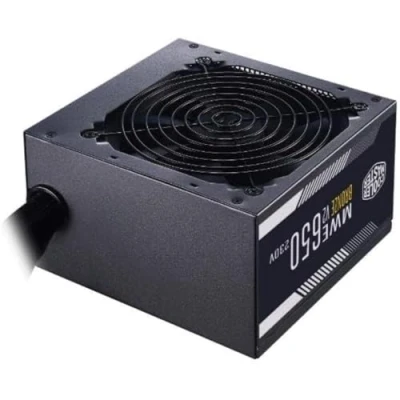 Immagine di Cooler Master MWE 650 Bronze 230 V V2 Alimentatore UK 80 Plus Bronzo, ventola HDB sensibile alla temperatura, circuito DC + LLC con guida semplice 12 5 anni di garanzia