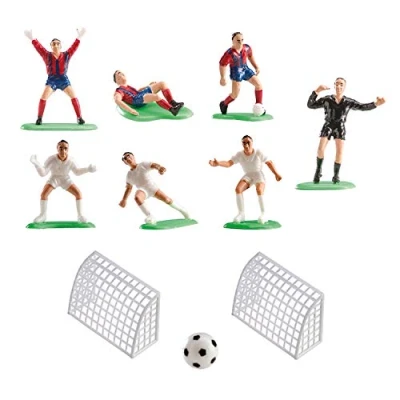 Immagine di dekora 302018 Decorazione per Torta con Figure di Calcio in PVC, Multicolore, 6 x 5 8 cm