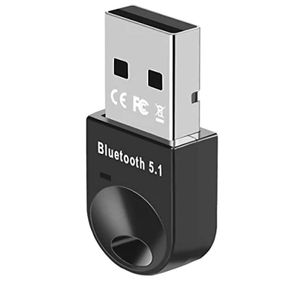 Immagine di zoerbufan Adattatore Bluetooth USB 5.1, Bluetooth, Chiavetta per PC Laptop EDR Dongle Compatibile con Windows 7/8.1/10/11(Nero)