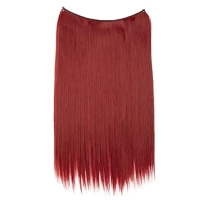 Immagine di CAISHA 50cm 1 Trama Extension Con Elastico Per Capelli Parrucchino Liscio Resistente Al Calore Rosso E118