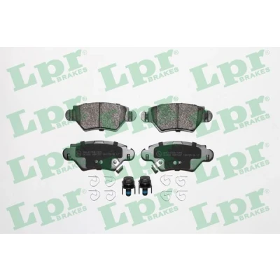 Immagine di LPR 05P1227 Kit pastiglie freno con bulloni/viti OPEL: Corsa C Hatchback, Zafira A, Astra G Caravan