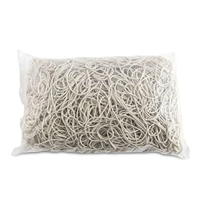 Immagine di Elastici per UFFICIO PRODOTTI Diametro 80mm 1,5x1,5mm 1000g Bianco/Piccoli Accessori Ufficio/Tipo Standard/Materiale Gomma/Peso (g) 1000 / Colore Bianco/Dimensione