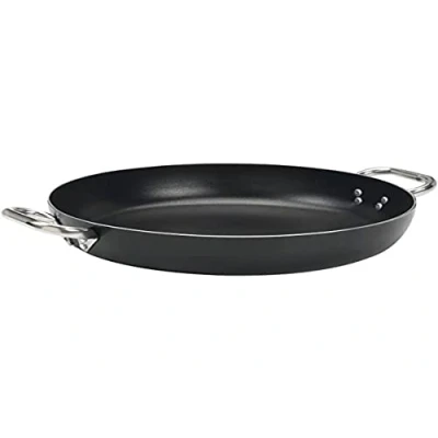 Immagine di Pentole Agnelli Alblack Tegame in Alluminio, Acciaio Inossidabile, Nero, 28 cm