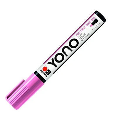Immagine di Marabu 12400103033 YONO, penna acrilica versatile con punta rotonda giapponese, resistente alla luce e impermeabile, per quasi tutte le superfici, 1,5 3 mm
