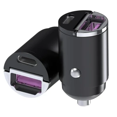 Immagine di MMOBIEL Caricabatterie Auto Doppio USB C [2 Pack] 45W Accendisigari Ricarica Rapida Ultra Compatto Caricatore per iPhone 16 15 14 13 Pro Max, Samsung S24 S23 S22