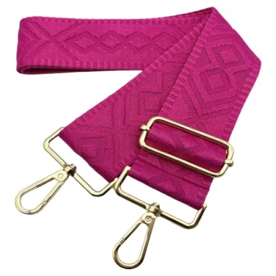 Immagine di Cinghie Tracolla per Borsa Donna Larga, 5cm Tracolle Regolabile con Fibbia Oro Borsetta, Crossbody in Tela Accessori DIY (Rosa Pura) 6