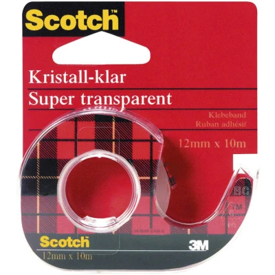 Immagine di 3M 600H1210 Nastro adesivo Scotch® Crystal Clear 600 Trasparente (L x L) 10 m 12 mm 1 pz.