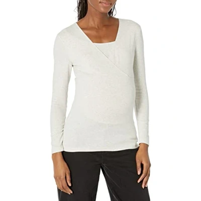 Immagine di Amazon Essentials Top Premaman con Scollo a V per L&#039;Allattamento Donna, Beige, XS