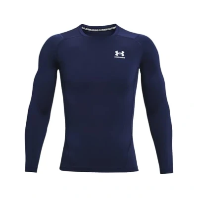 Immagine di Under Armour Ua Hg Comp Ls Maglietta a maniche lunghe, Blu (Midnight Navy/White), 3XL Uomo