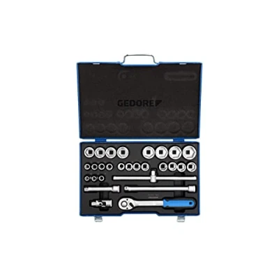 Immagine di Gedore Kit di chiavi a bussola metrico 1/2 (12.5 mm) 28 parti 2682869