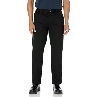 Immagine di Amazon Essentials Pantaloni Chino Classici con Parte Piatta sul Davanti Resistenti alle Pieghe (Disponibili in Taglie Extra Forti) Uomo, Nero Slavato, 29W / 28L