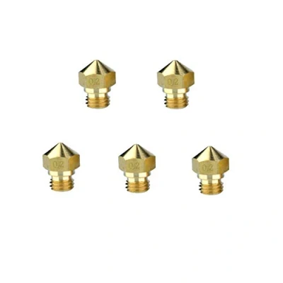 Immagine di S SIENOC in ottone estrusore ugello stampa testine compatibile per stampanti 3D Makerbot di M7 MK10 1.75mm (0.2mm 5 Pezzi)
