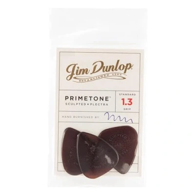Immagine di Dunlop 510P1.3 Primetone Pllectra Scolpito Standard Con Impugnatura, 1,3 Mm, Confezione Da 3
