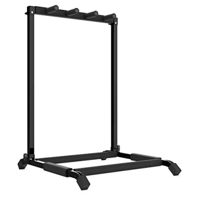 Immagine di Audibax Multi Stand 3 Supporto da Pavimento per Chitarre o Bassi Compatibile con Elettriche e Elettrici Riempita di Schiuma Resistente ai Graffi