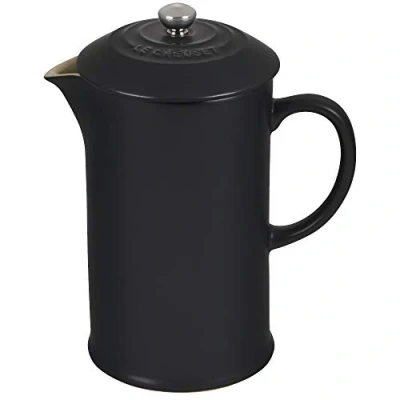 Immagine di Le Creuset Coffee Press in gres vetrificato con Pressa Acciaio Inox, 1 L, Nero, 91028200000000