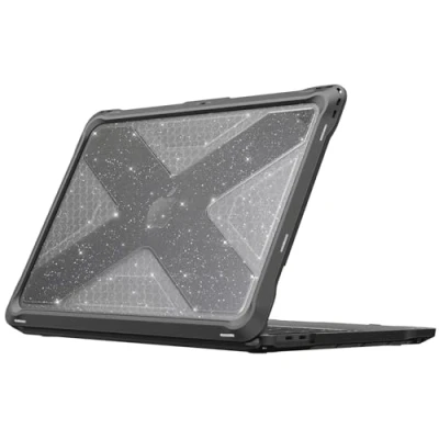Immagine di FINTIE Custodia Compatibile con MacBook Pro 13 Pollici M2/M1 (2022 2016) A2338 / A2289 A2251 A2159 A1989 A1706 A1708, Antiurto Robusto Case Bordo in TPU, (Z Trasparente (Glittering))