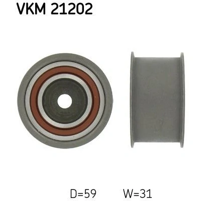 Immagine di SKF VKM 21202 Galoppino/Guidacinghia, Cinghia dentata AUDI: A4 B6 Avant, B5 Sedan, Sedan