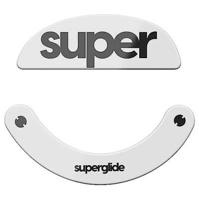 Immagine di Superglide 2 Pattini per mouse in vetro ultra resistente, veloce, liscia e durevole, la serie Pulsar Xlite [Bianco]