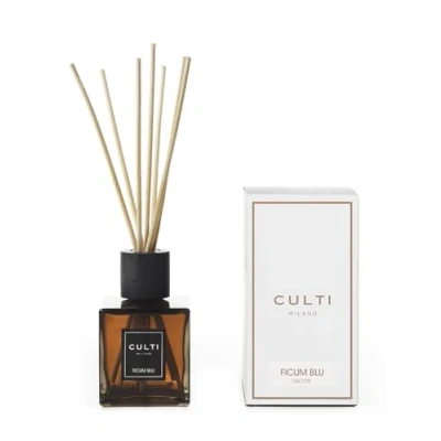Immagine di Diffusore bastoncini Decor da 250 ml CULTI MILANO Fragranza FICUM BLU limone, fico, patchouli. Durata 3 mesi Metratura 10 mq